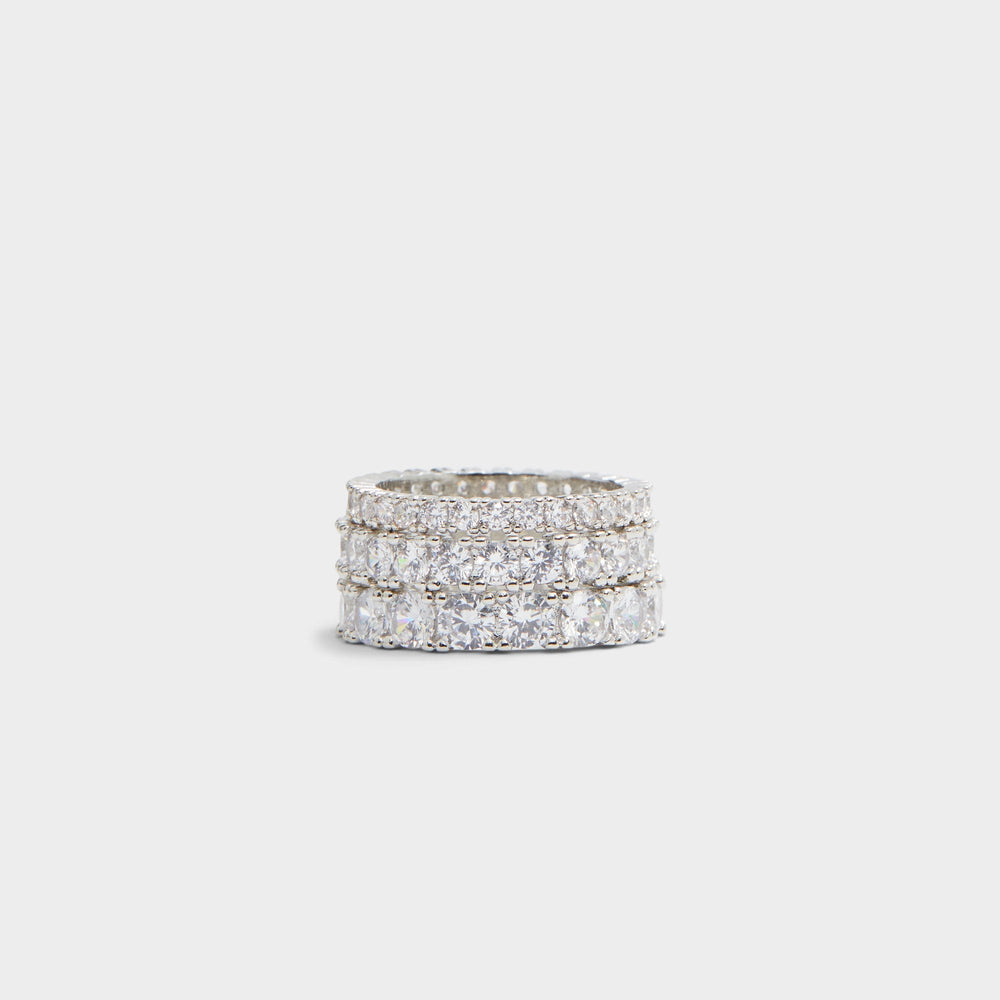 Uniawen Silver/Clear Multi Women's Rings - Stackable rings | Aldo online