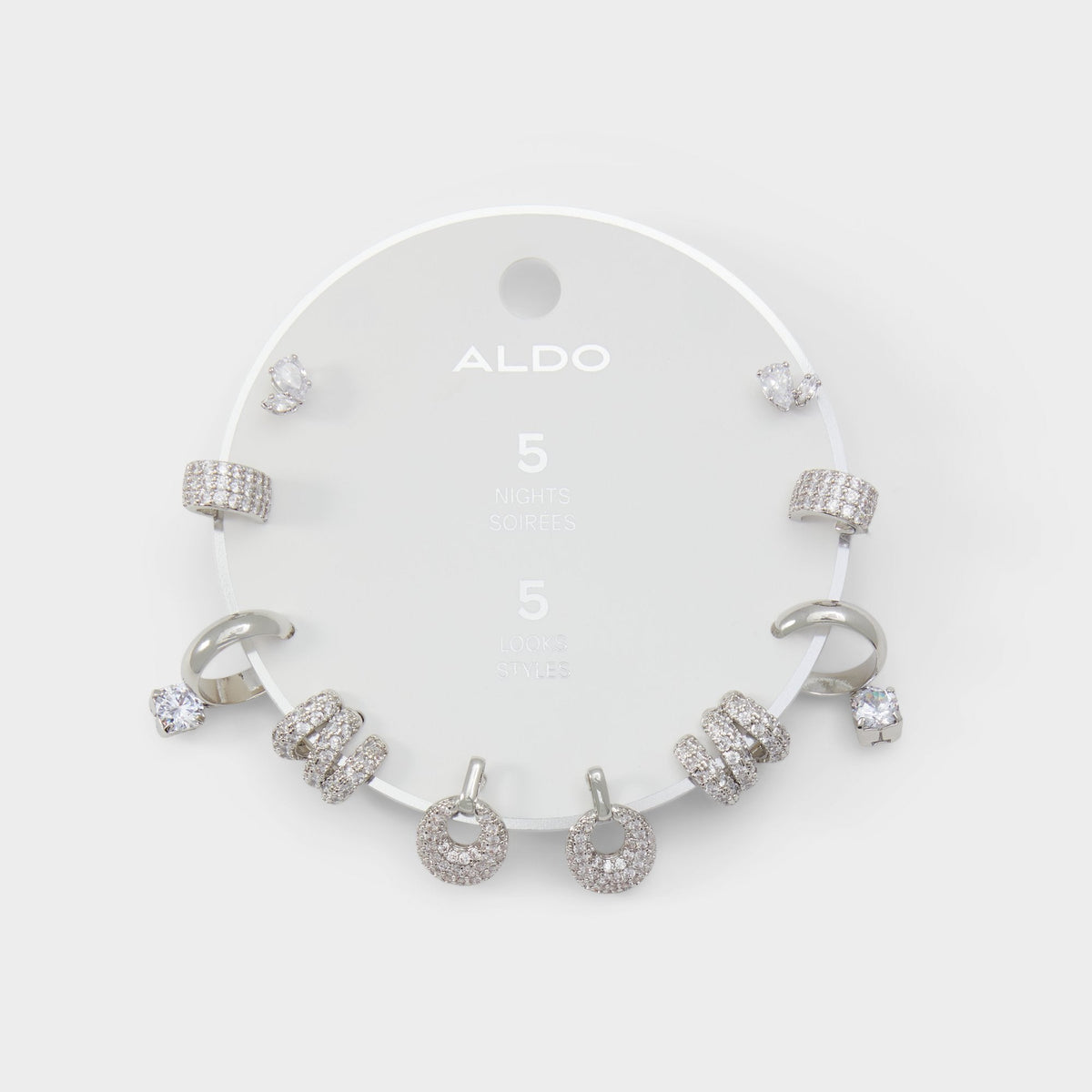Fivelooks Silver/Clear Multi Women's Cubic Zirconia - Earrings | Aldo discount