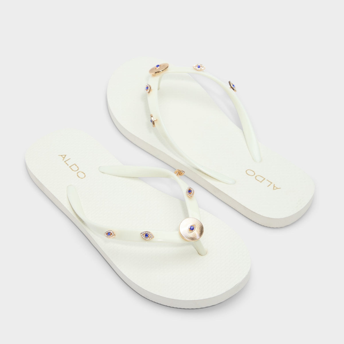 Edajan Black/Gold Multi Women's Jelly Sandals & Flip Flops - Flip flop | Aldo on sale