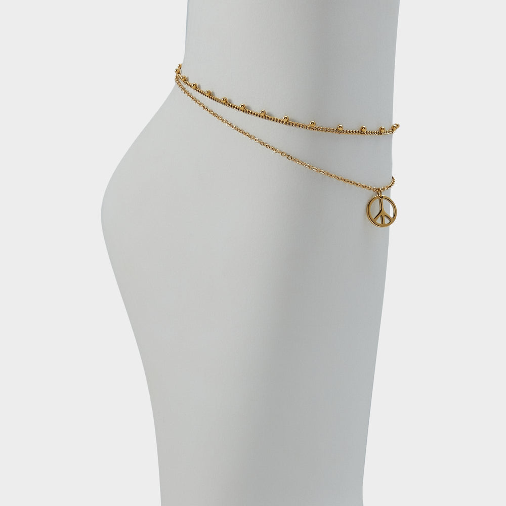 Peacelove Gold Women's Stainless Steel - Anklet | Aldo sale