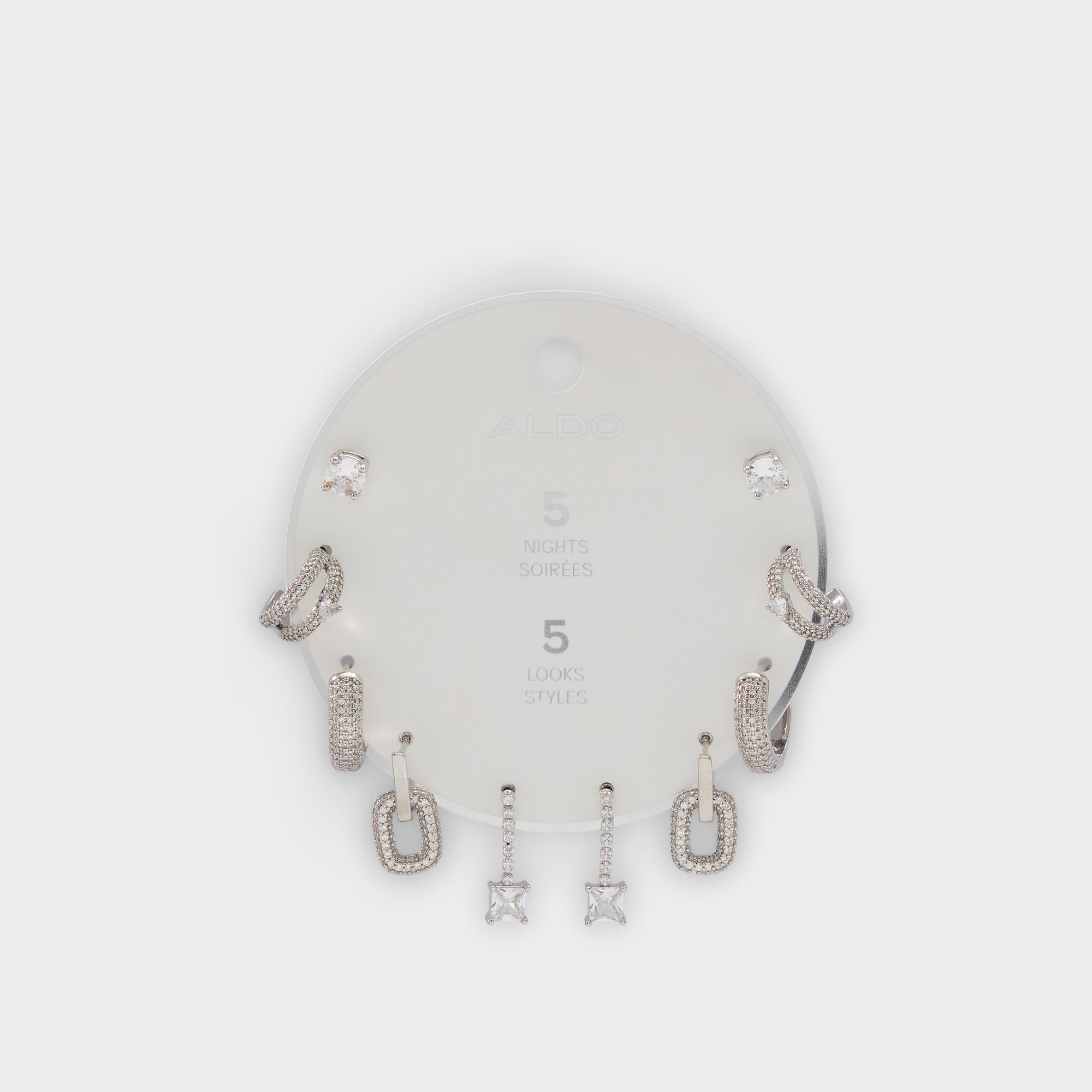 Fivelookss Silver/Clear Multi Women's Earrings - Earring set | Aldo sale