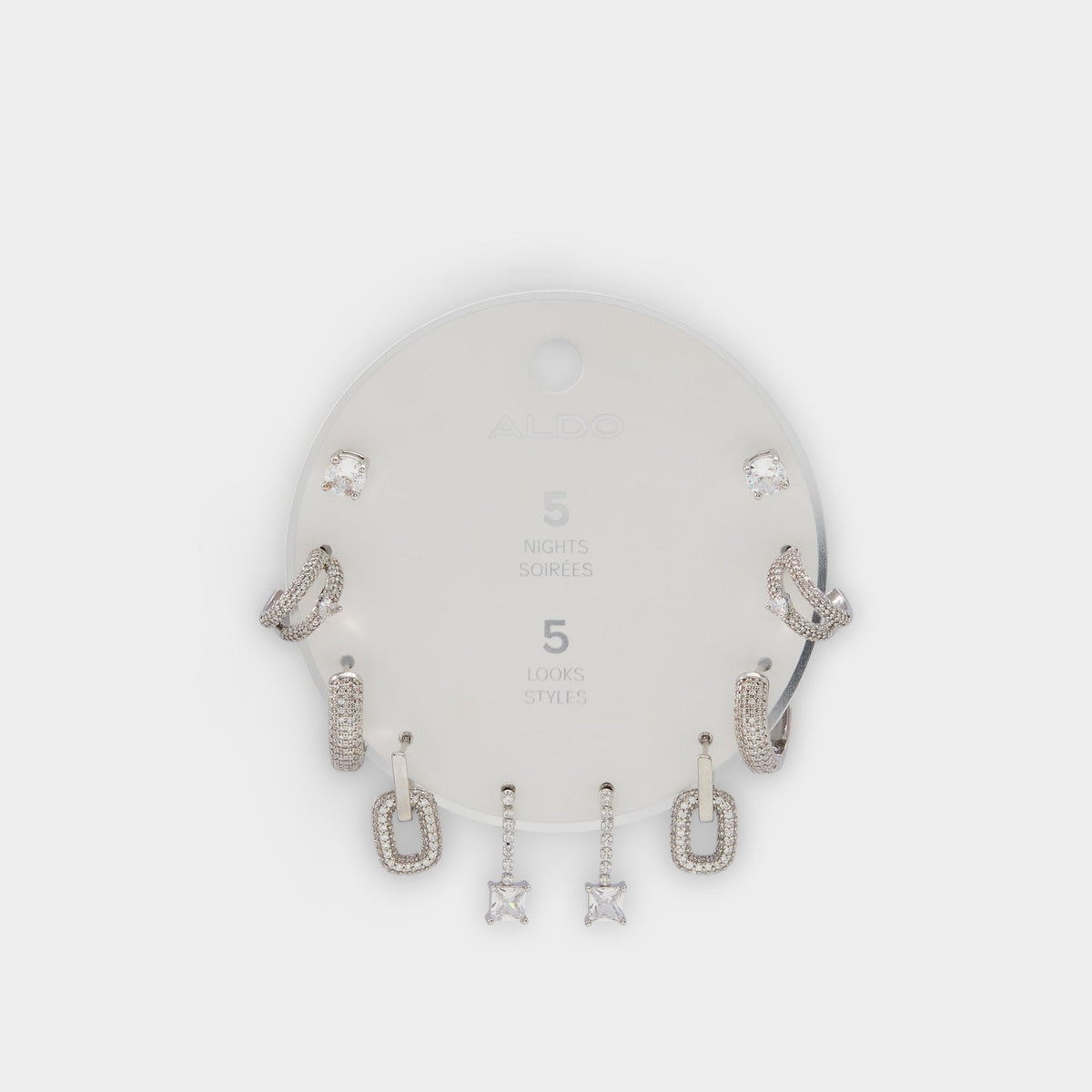 Fivelookss Silver/Clear Multi Women's Earrings - Earring set | Aldo sale